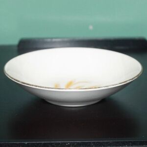 Vintage Homer Laughlin Golden Wheat 22k Gold Trim White/Cream Small Bowl